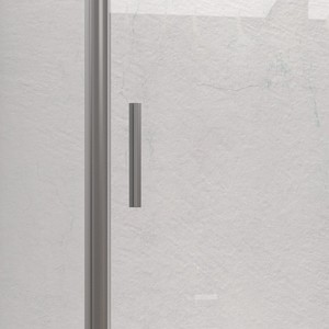 Kamalu KE-4000A Moderna Cabina Doccia Angolare 90x130 Argento Opaco Senza Telaio in Alluminio con Piatto Rettangolare/a Quarto di Cerchio per Bagno - Product Image 6