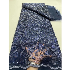 Barato fabricante de fábrica tela de lentejuelas telón de fondo tela lentejuelas personalizado púrpura boda cuentas lentejuelas alta calidad suave Floral - Product Image 4