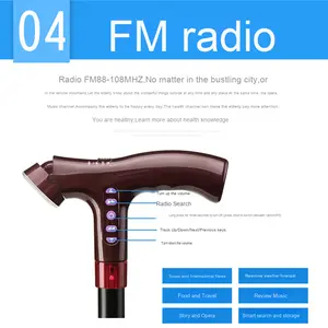 Bastón de rehabilitación portátil para ancianos y discapacitados Carro de metal para caminar Ayudas para la recuperación de piernas con fractura ósea - Product Image 3