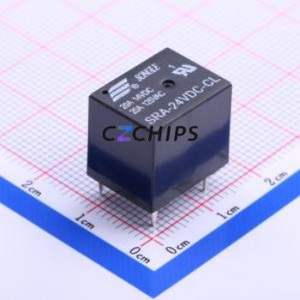 SRA-24VDC-CL(20A) Power Relay Through hole Component (THT),12.4x16mm Relay 24V 1 Changeover: 1C (SPDT-Changeover)::: 5 20A-14VAC - Product Image 1