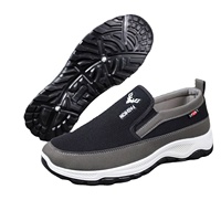 BAEWOON B75 Chaussures décontractées en tissu pour hommes style vieux Pékin, résistantes à l'usure, polyvalentes, pour chantiers et loisirs, antidérapantes