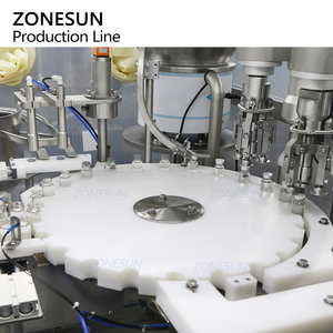Ligne de production de remplissage, de bouchage et d'étiquetage automatique à grande vitesse ZONESUN ZS-FAL180V14 avec pompe céramique servo pour flacons liquides - Product Image 3