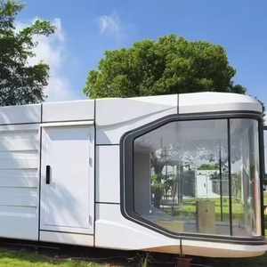 Maison conteneur mobile de <span class=keywords><strong>luxe</strong></span>, capsule spatiale préfabriquée en acier CCS, garantie 2 ans, design moderne pour hôtels et propriétés privées - Product Image 1