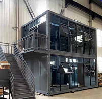 Prefabrik Ev 2 Katlı Konteyner Ev Modern Modüler Sökülebilir Konteyner Ev Fiyatı Lüks Otel 2 3