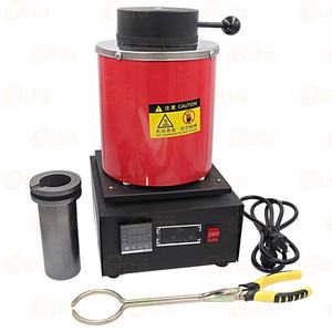 فرن صهر رقمي صغير جديد موديل 2026 بسعة 1 كجم و2 كجم و3 كجم مع بوتقة جرافيت للذهب والفضة والنحاس والألومنيوم والحديد - Product Image 4