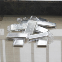 Lingots d'argent brillants, barres d'argent massif pur, lingots d'argent 999% pur moulés sous pression pour l'investissement, Guangzhou