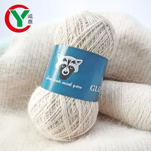 Hot sales in Russia Multi-color Angora 60 50 Long Mink Wool Fuzzy Ball of Yarn in Stock 50 gram/rolls