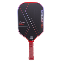 Raquette de pickleball complète en fibre de carbone T700, texture mate, pour enfants et adultes