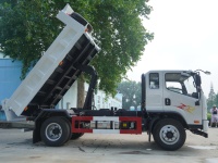 Camion benne basculante FAW Tiger VH 4x2, 180 CV, 6 roues, conduite à gauche, simple cabine, toit plat, blanc, pour matériaux de construction
