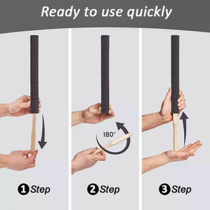 Ngọn Đuốc Lửa Tốt Nghiệp Halloween Ngoài Trời Vườn Đảng Sáp Ngọn Đuốc Bằng Gỗ Xử Lý Đèn Pin Lửa Bật Lửa Gỗ Khởi Động Gậy - Product Image 4