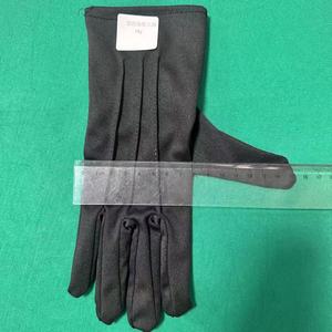 Gants de cérémonie jetables en coton noir antidérapants à texture lisse personnalisables pour funérailles et mariages Marque CS - Product Image 5