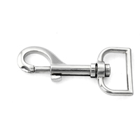 Mousqueton pivotant personnalisable en alliage de zinc massif pour collier de chien, sangle et cuir