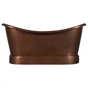 Bañera de Cobre Artesanal con Superficie Martillada para Relajación de Alta Gama en Baños, Axiom Home Accents - Product Image 1