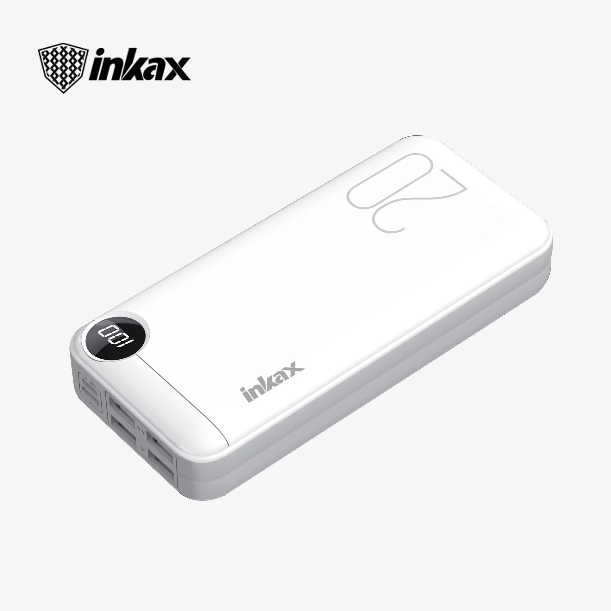 Inkax 20000mAh batterie externe charge super rapide grande capacité charge flash bidirectionnelle alimentation extérieure portable pour téléphone