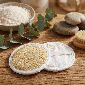 Sécurité pour la peau Fabricant vietnamien Tapis de massage pour le bain en fibres naturelles Éponge ronde de haute qualité pour un soin de la peau durable - Product Image 1