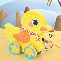 Bébé Éducatif Remorque Walker Animal Remorque Jouets En Bois Pour Enfants Apprentissage Précoce Animal Cognition