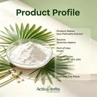 Extrait de Palmier Nain de Haute Qualité en Poudre, Acides Gras 25% 45%, Extrait de Serenoa Repens pour la Santé Masculine, Approvisionnement en Gros