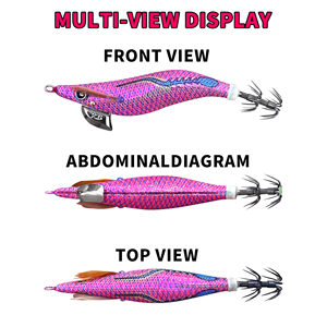 Esca Artificiale Luminosa per Pesca in Mare, Jig per Calamari e Polpi 3.5, Vendita all'Ingrosso # 3.0 #   2.5 #   Attrezzatura da Pesca Giapponese - Product Image 5