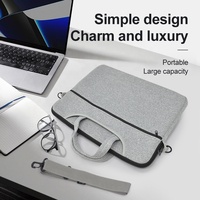 Housse d'ordinateur portable en néoprène avec poignée, logo personnalisé, durable, fine, avec fermeture éclair, pour ordinateur portable 13, 14, 15,6 pouces, Chromebook