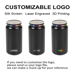 Custom 16oz Double Wall Stainless Steel Tumbler Laser Engraved Plated Powder Coated Electroplated Water <b>Bottle</b> - Product Image 4