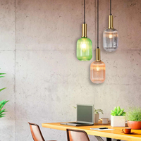 Lámpara de techo de interior personalizada de 1 luz, pantalla con espejo ahumado E27 Shelby, diseño moderno de vidrio de acero, Control de interruptor montado en superficie