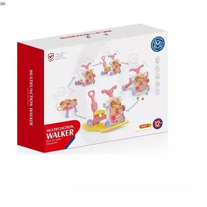 Trotteur <span class=keywords><strong>pour</strong></span> bébé 5 en <span class=keywords><strong>1</strong></span> apprentissage <span class=keywords><strong>de</strong></span> la marche à bascule multifonctionnel avec quatre roues voiture coulissante - Product Image 5