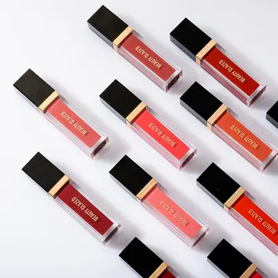 Lip Gloss Matte Tahan Lama, Lip Gloss Matte Tahan Lama Anti Lengket 24 Warna