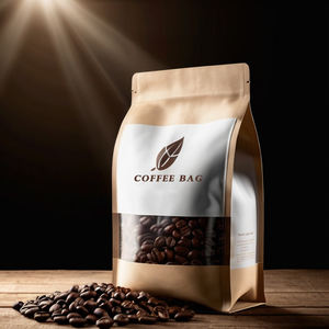 ถุงใส่เมล็ดกาแฟแบบแบนย่อยสลายได้ถุงใส่เมล็ดกาแฟกระดาษคราฟท์เป็นมิตรต่อสิ่งแวดล้อมใหม่ - Product Image 5