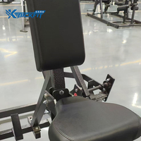 Máquina de remo sentado isolateral de alta resistencia con carga de placas para gimnasio comercial, de fábrica