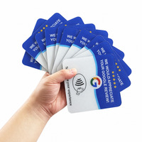 Support de carte NFC en bois personnalisé avec logo pour avis de restaurant, café, réseaux sociaux – Panneau d'affichage pour commentaires