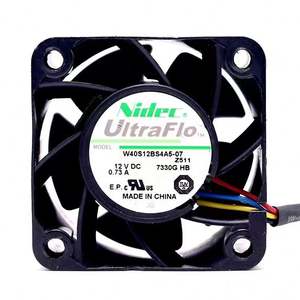 Ventilador de Servidor de Alto Volumen Nidec Original W40S12BS4A5-57 de 4CM, 12V, 0.73A, 4028 - Product Image 1