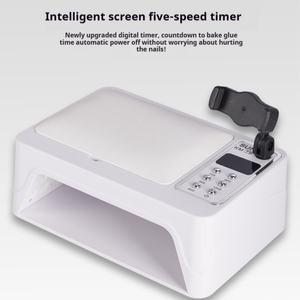 Lampe <span class=keywords><strong>à</strong></span> ongles SUN KM T9 96W avec support pour téléphone et repose-mains, 78 perles LED, double source lumineuse, 5 modes de minuterie, séchage rapide - Product Image 5