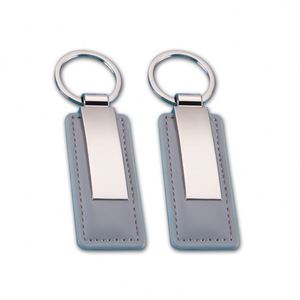 <b>Custom</b> Logo Metal Car <b>Key</b> Tag Leather Chain <b>Key</b> <b>Ring</b> Keyring Engrave LOGO Pu Leather Keychains - Product Image 1