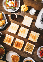 Grille-Pain Rétro 2 Fentes Sandwich Pop-Up en Acier Inoxydable