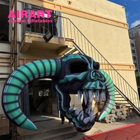 Arche Gonflable Crâne pour Halloween – Accessoire d'Entrée Festif