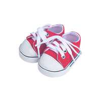 Nouvelles baskets de sport classiques en toile rouge pour poupées de 18 pouces - Mini-jouet DIY