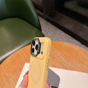 Funda Magnética Esmerilada de TPU con Tacto Simple para iPhone 17 Air 16 15 14 Pro Max, Carcasa Trasera Mate de Doble Tono Estilo Caramelo - Product Image 5