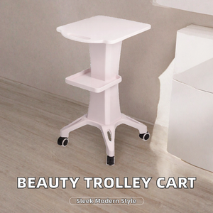 Chariot de rangement à roulettes moderne en plastique Bonnie Beauty pour salon de beauté commercial, salle de sport et spa - Product Image 2