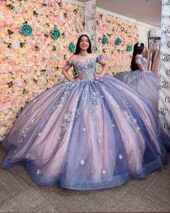 strapless open back dress Girls Lace Appliqued Lavender Princess Dress for Communion – Children's  Territory a Unit of VIC&SI LLC main image 1