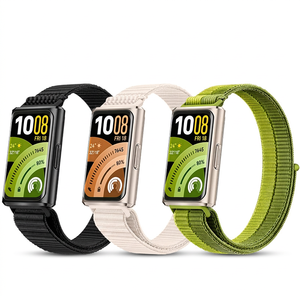 Bracelets de montre en nylon flexible multicolores pour <span class=keywords><strong>Huawei</strong></span> <span class=keywords><strong>Band</strong></span> 11, bracelets durables pour <span class=keywords><strong>Huawei</strong></span> Watch 11 <span class=keywords><strong>Pro</strong></span>, bracelet intelligent - Product Image 1