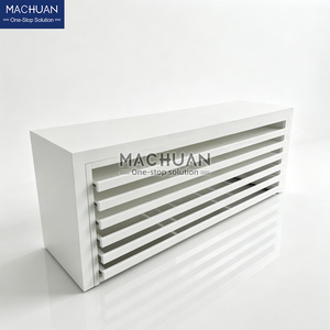 White Lacquer Blinds Drawer Display Cabinet Dust Proof <strong>Thin</strong> Pull Out <strong>Shelves</strong> for House Customization Store - Product Image 2