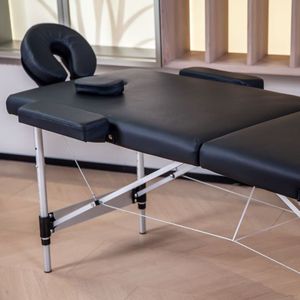 Portable Foldable <b>Double</b>-<b>Folding</b> Beauty Massage Table with Aluminum Frame 250kg Load Capacity Spa <b>Bed</b> for Beauty Salon - Product Image 5