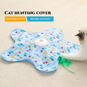 <span class=keywords><strong>Juguete</strong></span> Eléctrico Inteligente para Gatos con Pluma Oculta, Activación por Movimiento, 3 Velocidades Ajustables, Inicio con un Clic, para Caza y Juego <span class=keywords><strong>de</strong></span> Escondite - Product Image 3