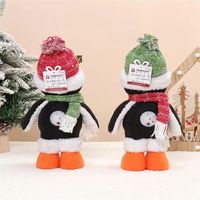 Adorable ensemble de peluches pingouins lumineux avec lumière LED chaude, cadeau de Noël unique pour les enfants
