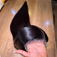 Perruque sans colle en dentelle HD transparente, cheveux humains vierges non traités vietnamiens, bouclés birmans, pour usage quotidien et mode