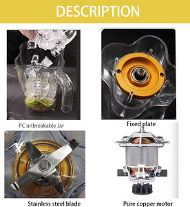 8003FB Frullatore Industriale ad Alta Potenza, Multifunzionale per Uso Commerciale, Frullatore per Bevande e Succhi - Product Image 6