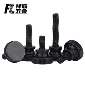 Tornillo moleteado de cabeza alta Fenglian, chapado en zinc negro, GB834 M3-M10, grado de construcción A - Product Image 2