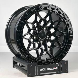 Jantes Beadlock KW 5x112 pour <span class=keywords><strong>Audi</strong></span> Q3 Q5 Q7 A6 R8 18 19 pouces, jantes noires personnalisées en alliage d'aluminium forgé - Product Image 1