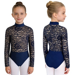 Justaucorps de danse pour filles de 6 à 16 ans, pour la scène, les compétitions, la pratique de la danse latine, la gymnastique, la danse classique - Product Image 2