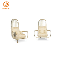 Fauteuil de luxe en velours, chaise de loisirs, de grande réception, pour visite, bureau,